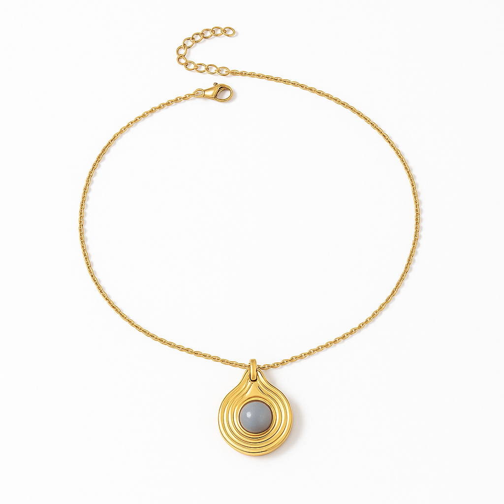 Ocean Aura Teardrop Necklac