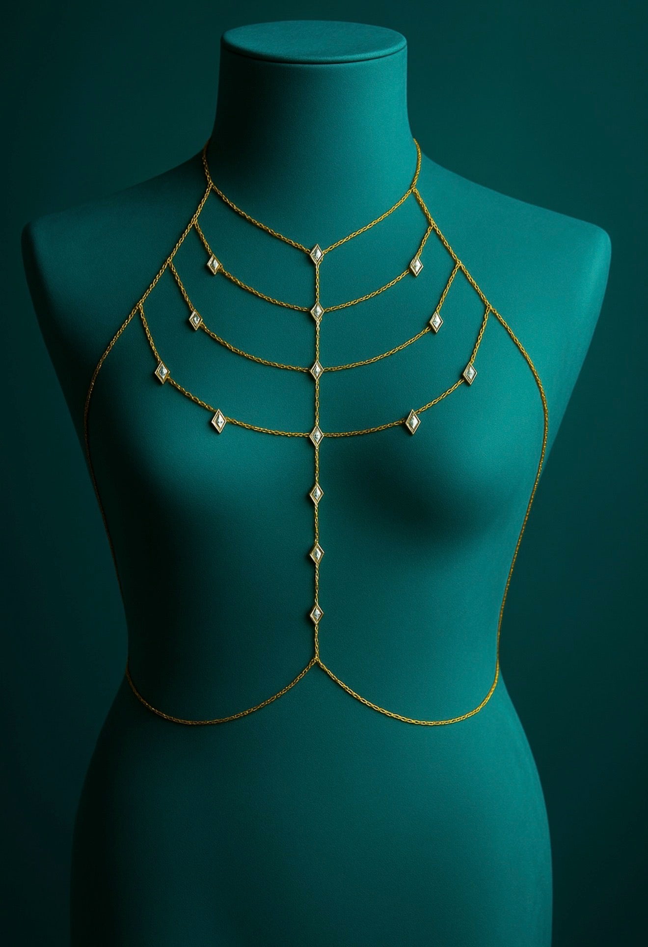 Ethereal Goddess Gold Body Chain