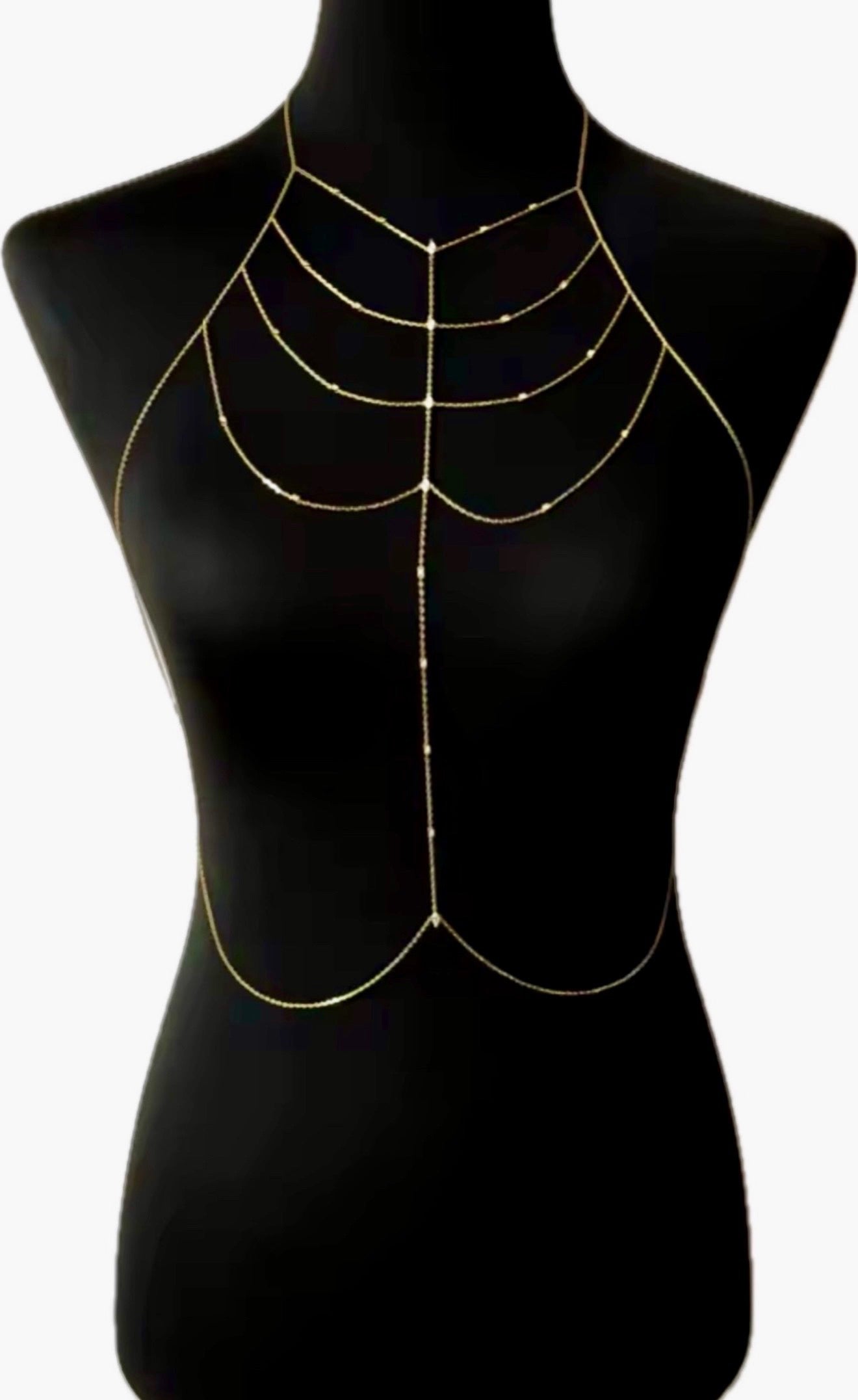 Ethereal Goddess Gold Body Chain