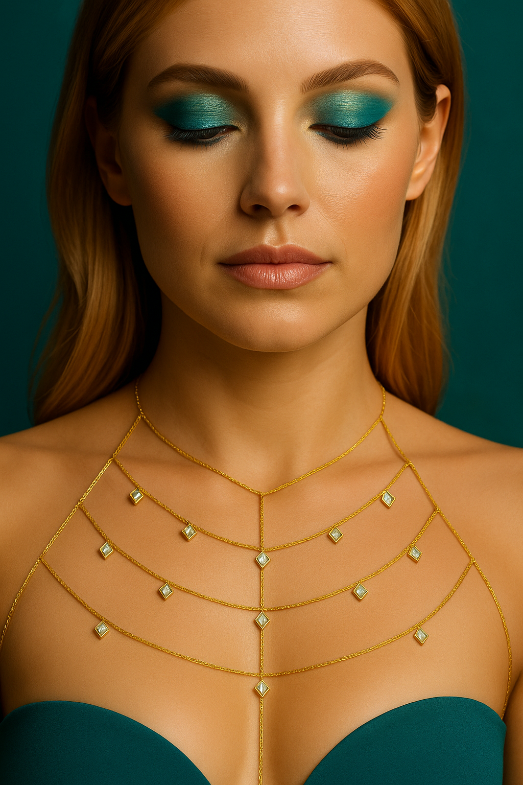 Ethereal Goddess Gold Body Chain