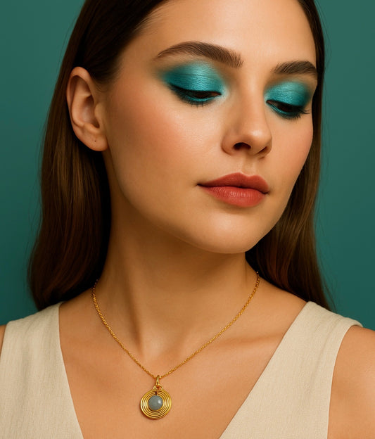 Ocean Aura Teardrop Necklac