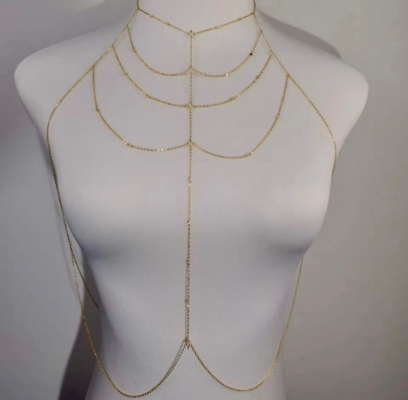Ethereal Goddess Gold Body Chain