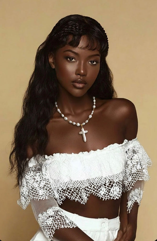 Blessed Beauty Pearl Cross 🦋