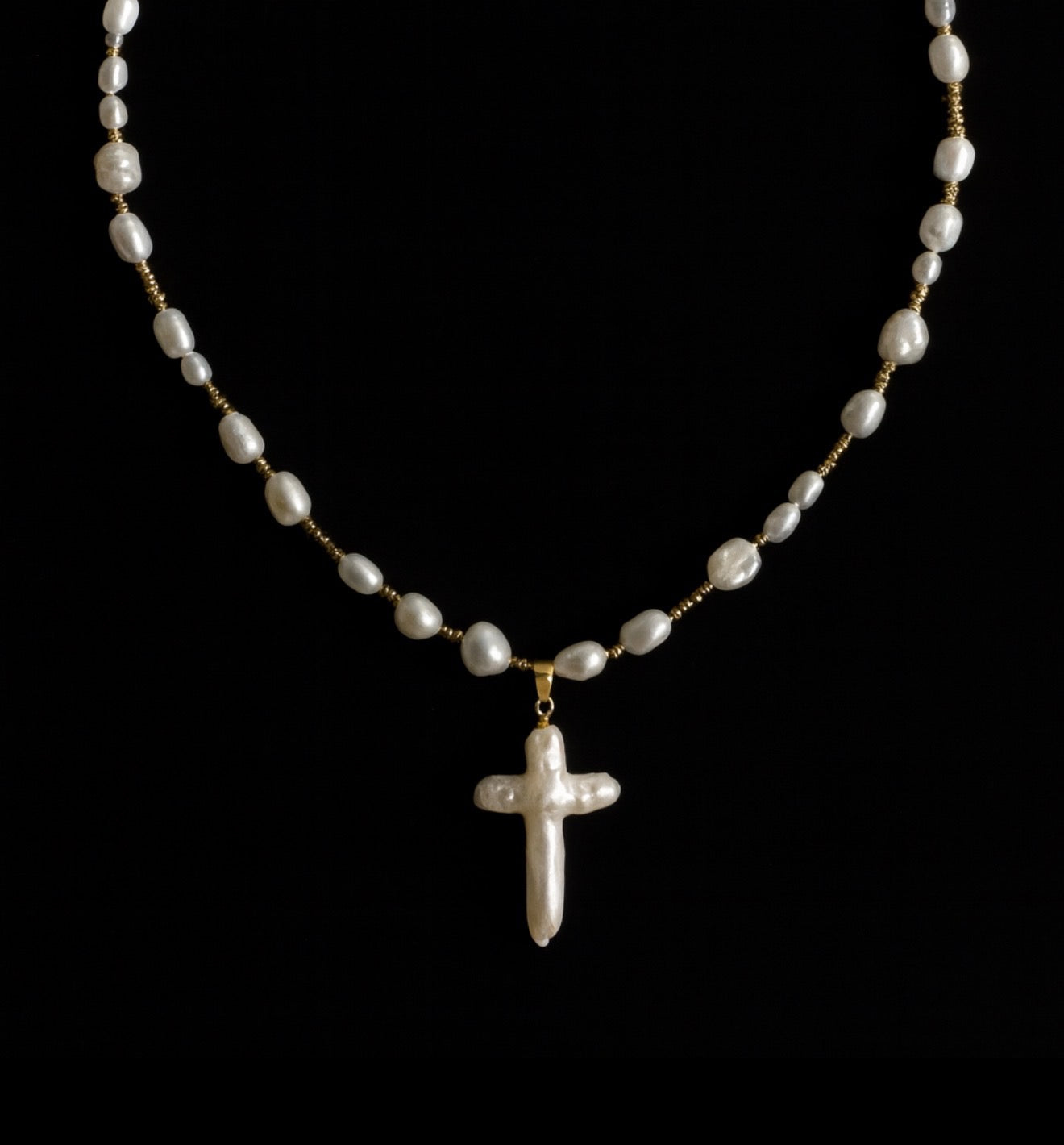 Blessed Beauty Pearl Cross 🦋