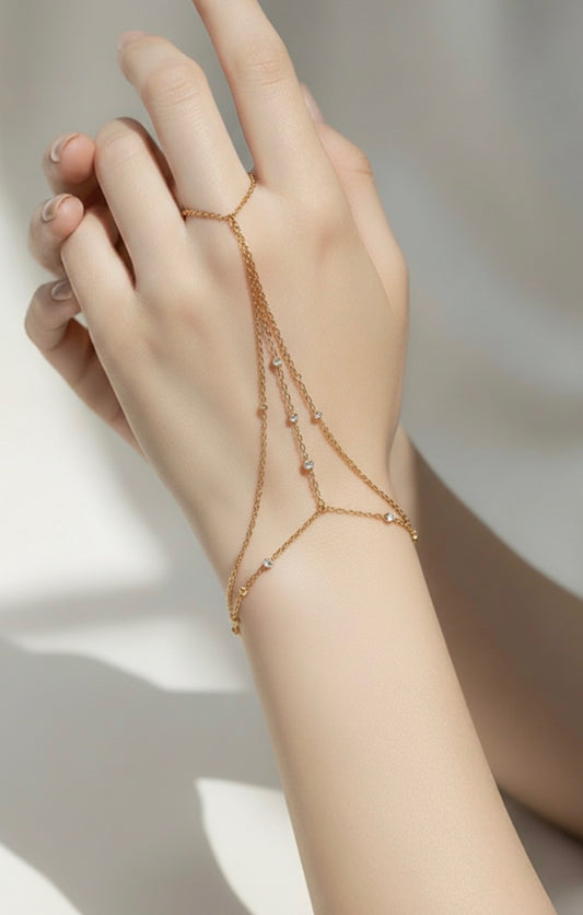 Golden Harmony Hand Chain