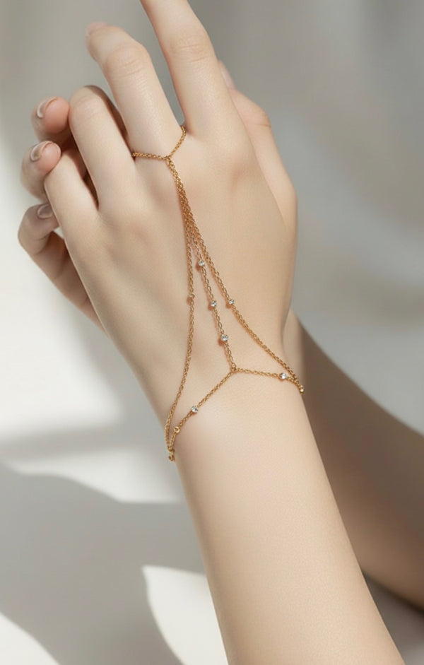 Golden Harmony Hand Chain